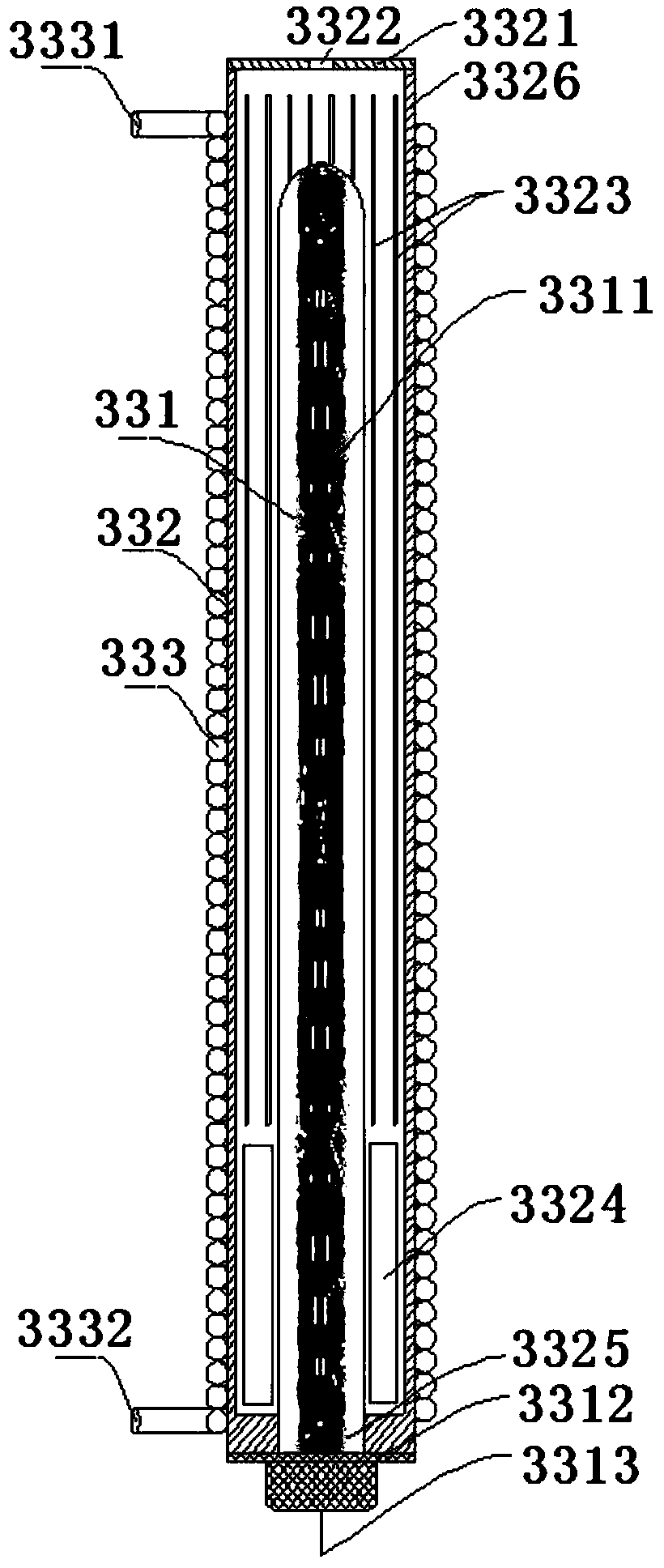 Nitrogen oxide and peroxyacetyl nitrate combined online detection device and method