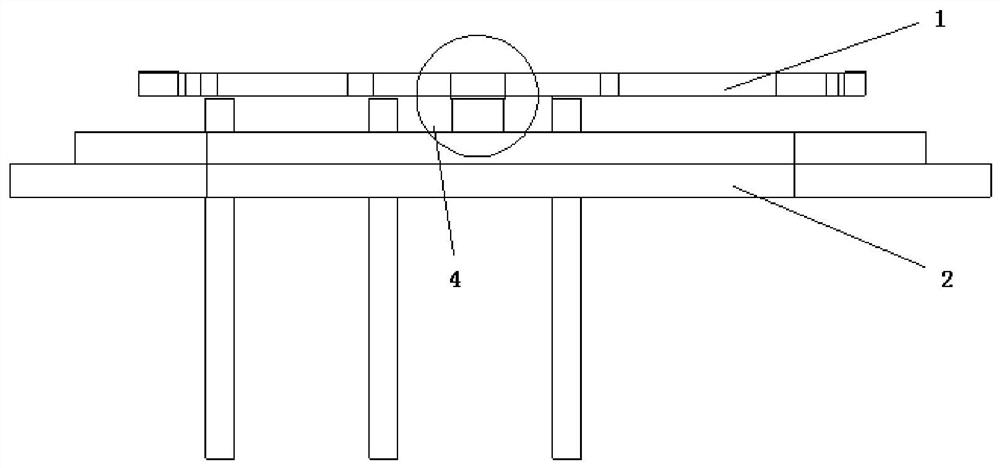 A connection structure, connection method and application of a quartz tuning fork and a base