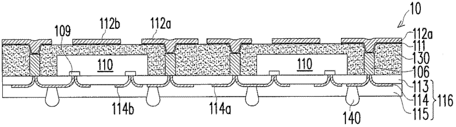 Semiconductor element packaging structure and manufacturing method thereof