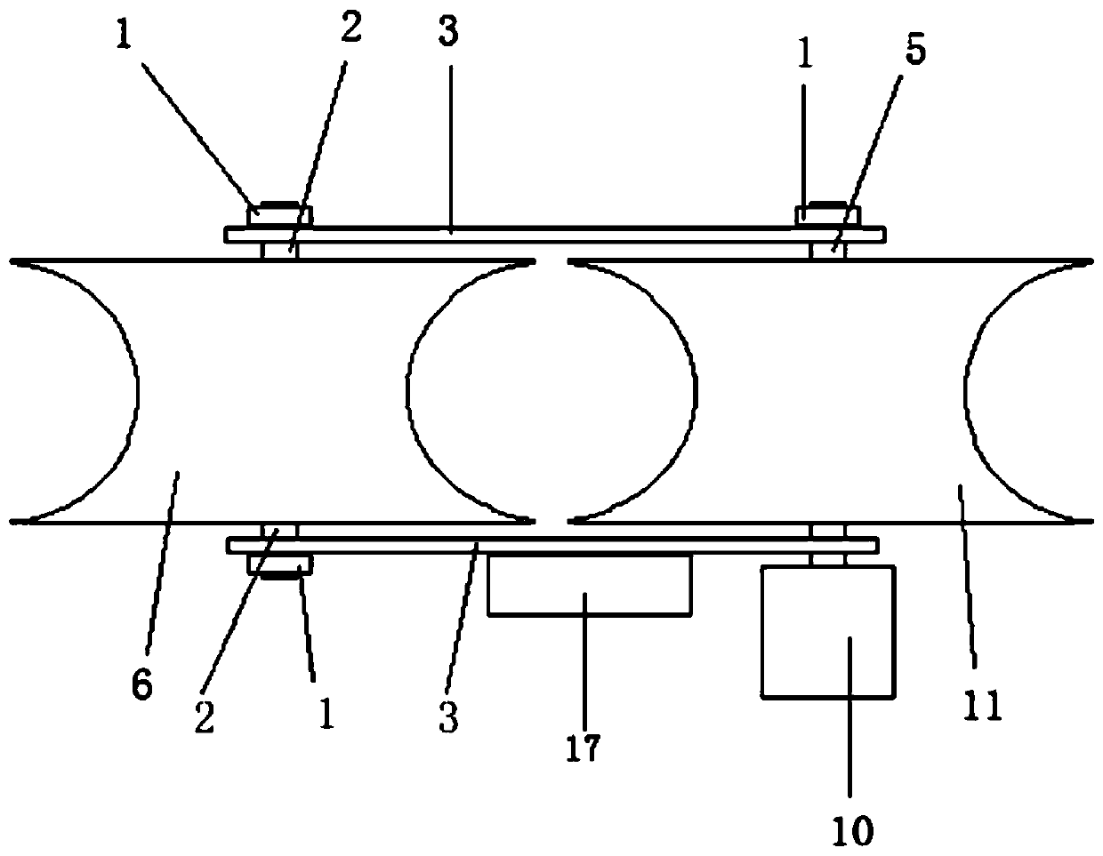 Steel wire rope length measuring device for bridge crane