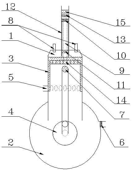 Direct-current layered scavenging two-stroke engine