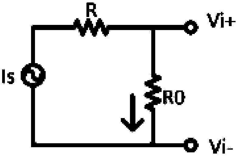 Weak current detecting circuit of nitrogen-oxygen sensor