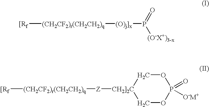 Fluoroalkyl phosphate compositions