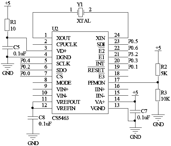 Distributed photovoltaic grid-connected system power parameter two-way measurement device