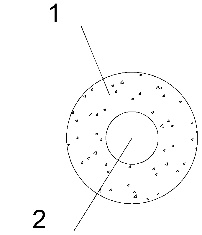 Strength test method for jet grouting reinforcement coal body