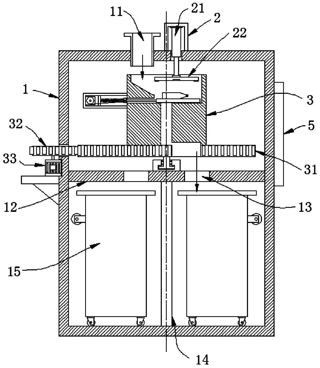 Automatic recycling and classifying device for beverage bottles and cans