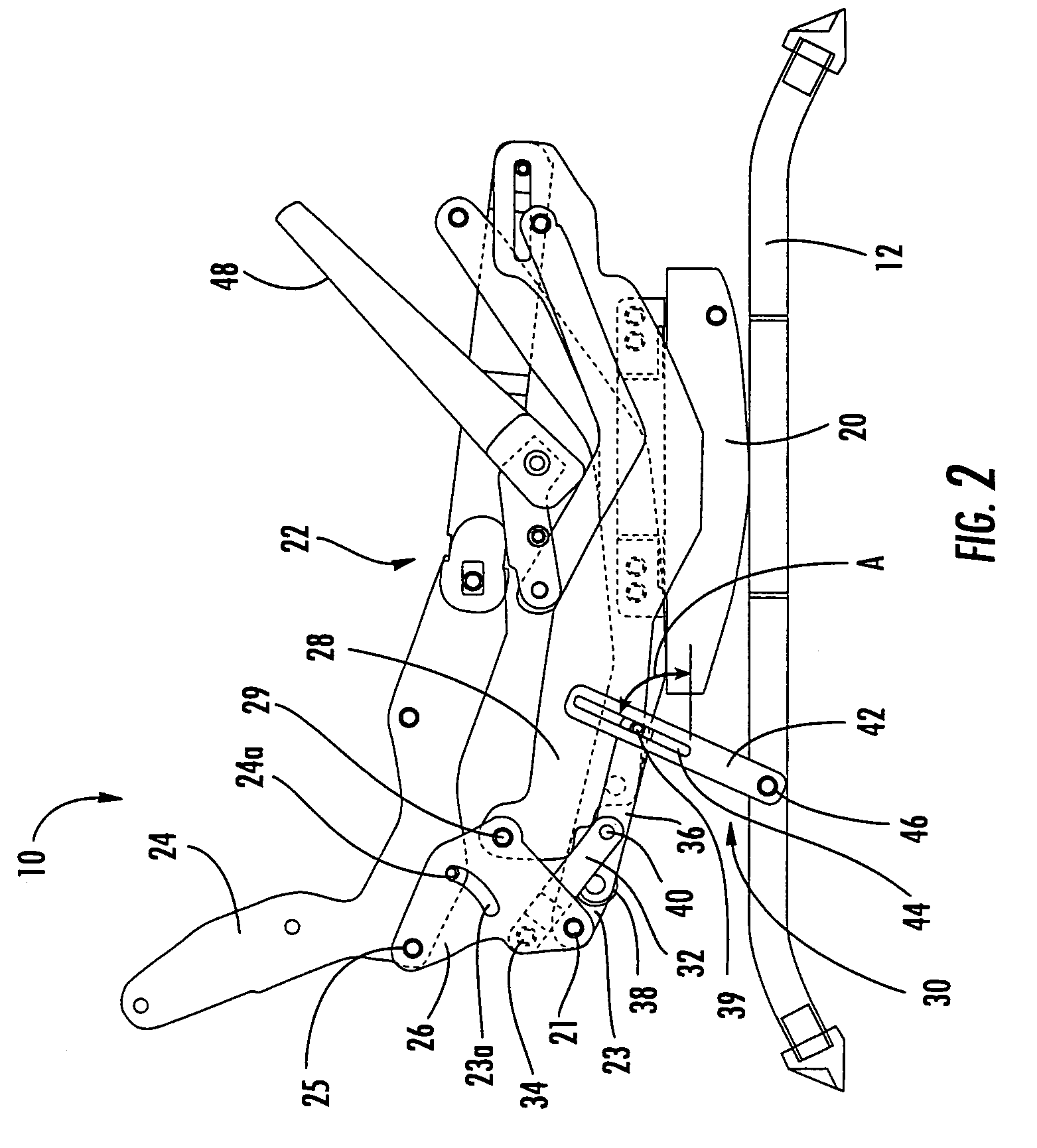 Rocking-reclining seating unit with motion lock