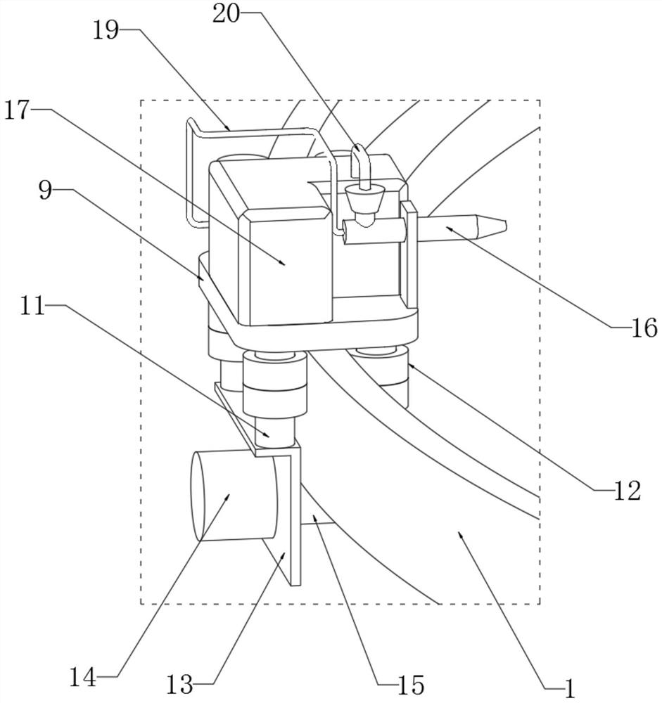 Automatic painting device for wind power tower drum