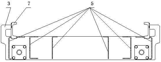 Horizontal mast assembly
