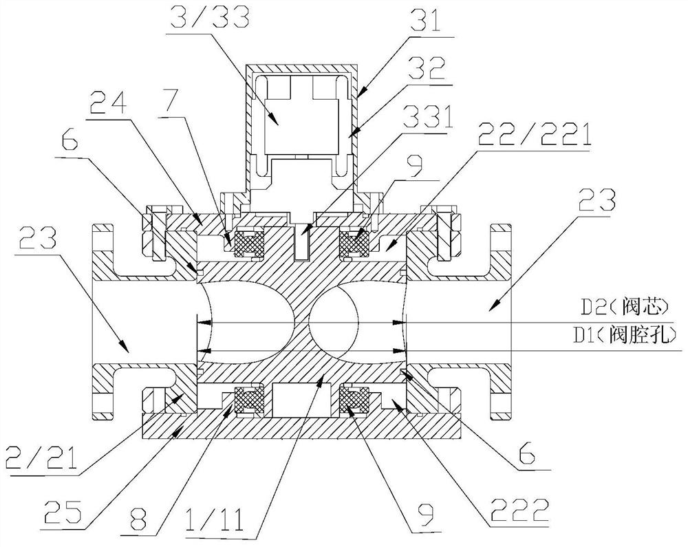 A rotary reversing valve