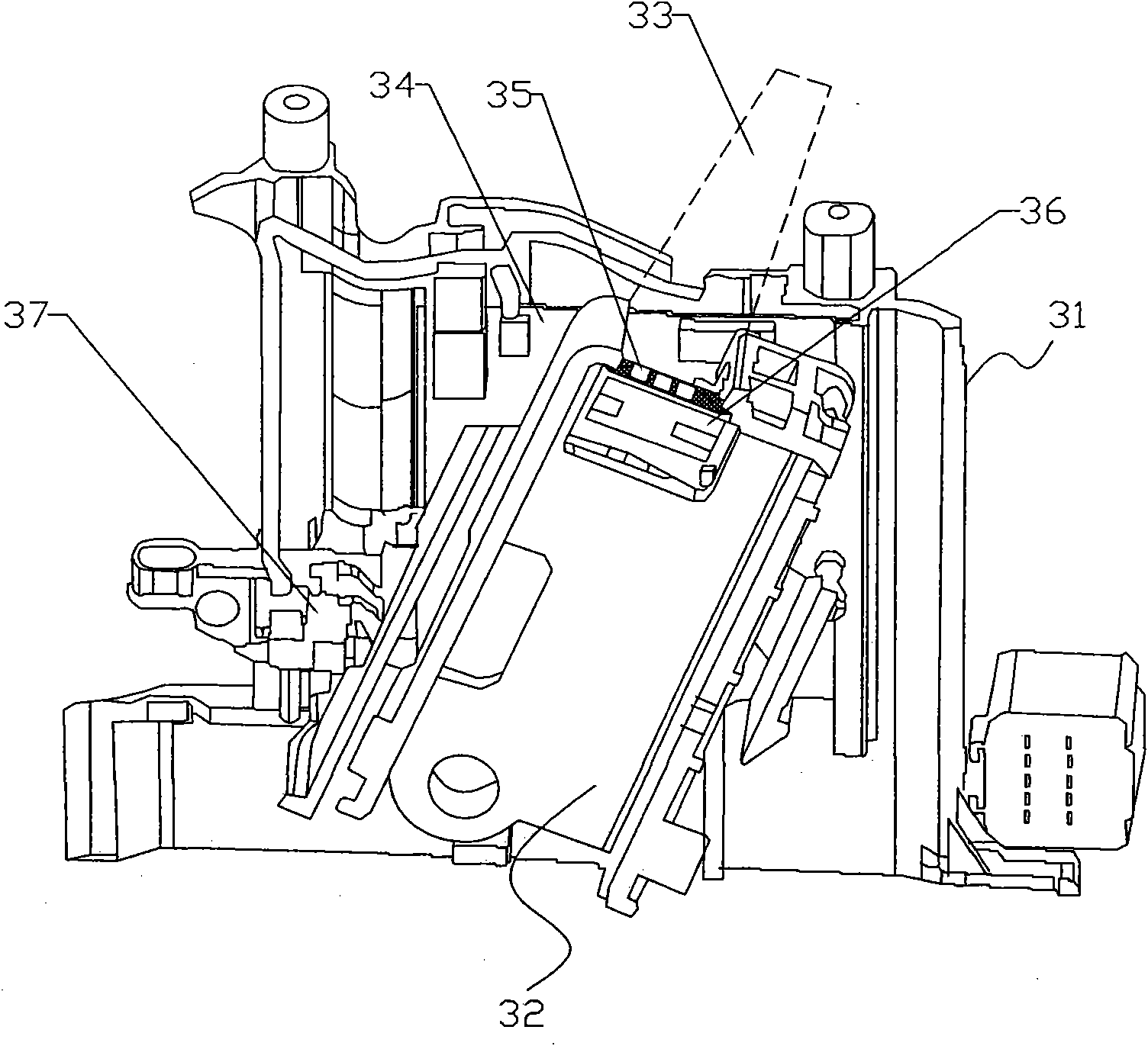 Vehicle automatic gear shifting device