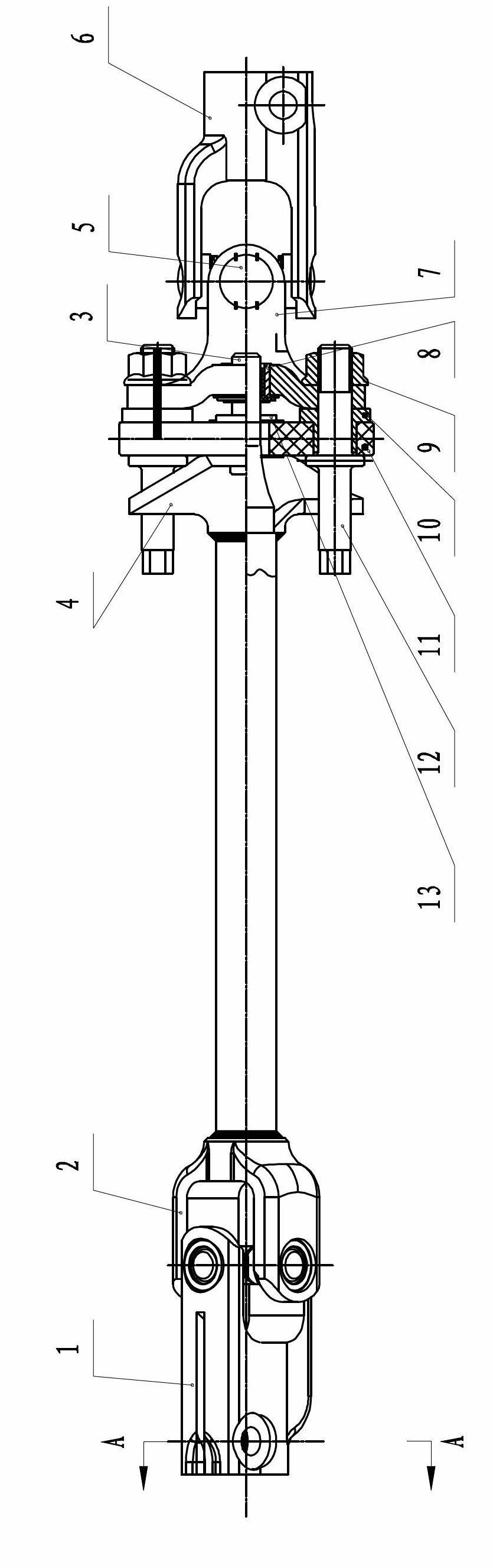 Steering under-drive shaft assembly
