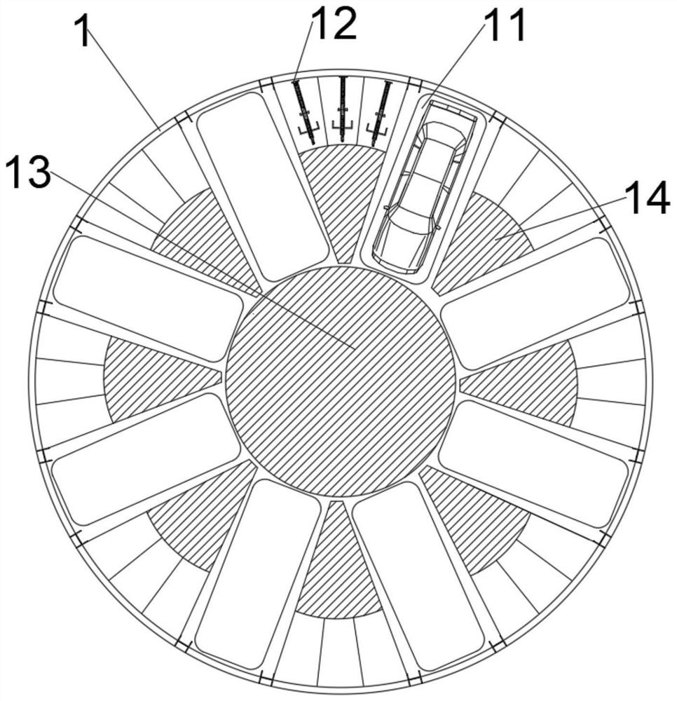 Three-dimensional parking garage for mixed parking of automobiles and bicycles