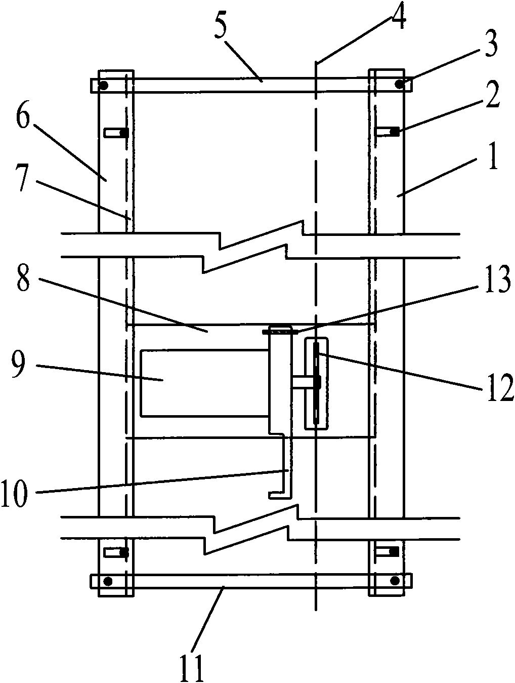 Concrete lining cutting device
