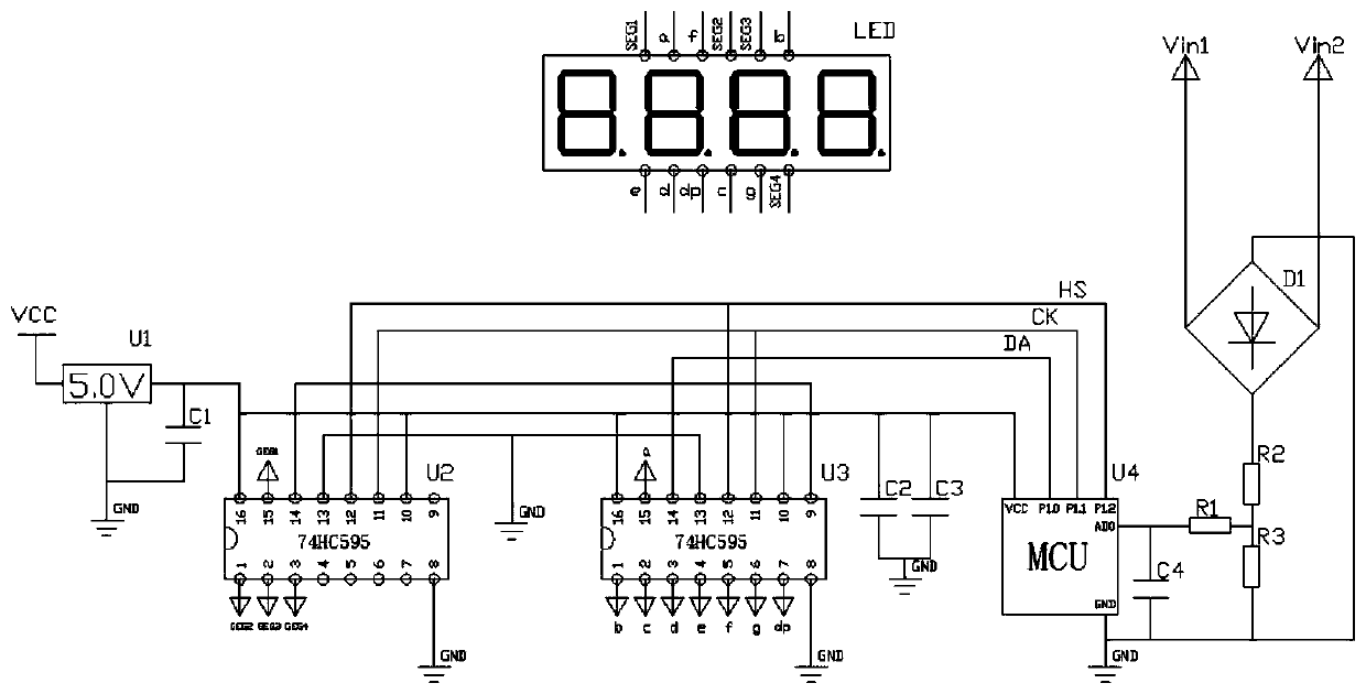 Digital AC voltmeter module