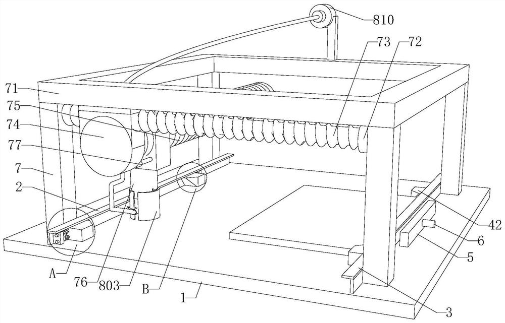 Plate welding machining clamping device capable of achieving adjustment and for dust collection mechanism