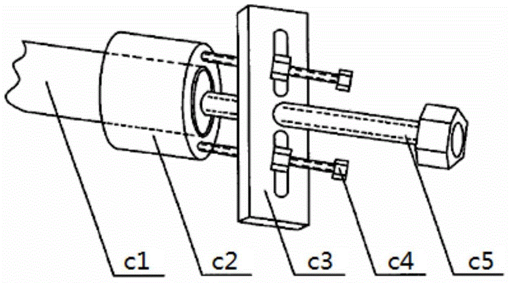 Spacer bush dismounting device and method