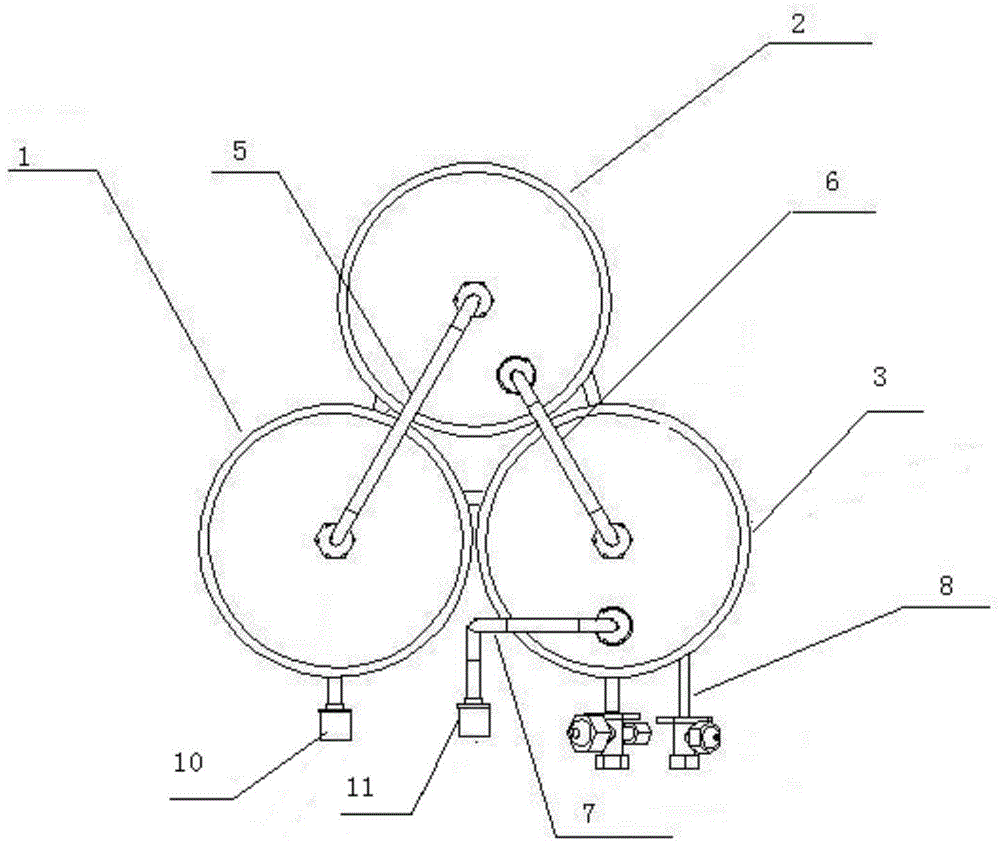 Air energy heat-pump water heater water tank and water heater thereof