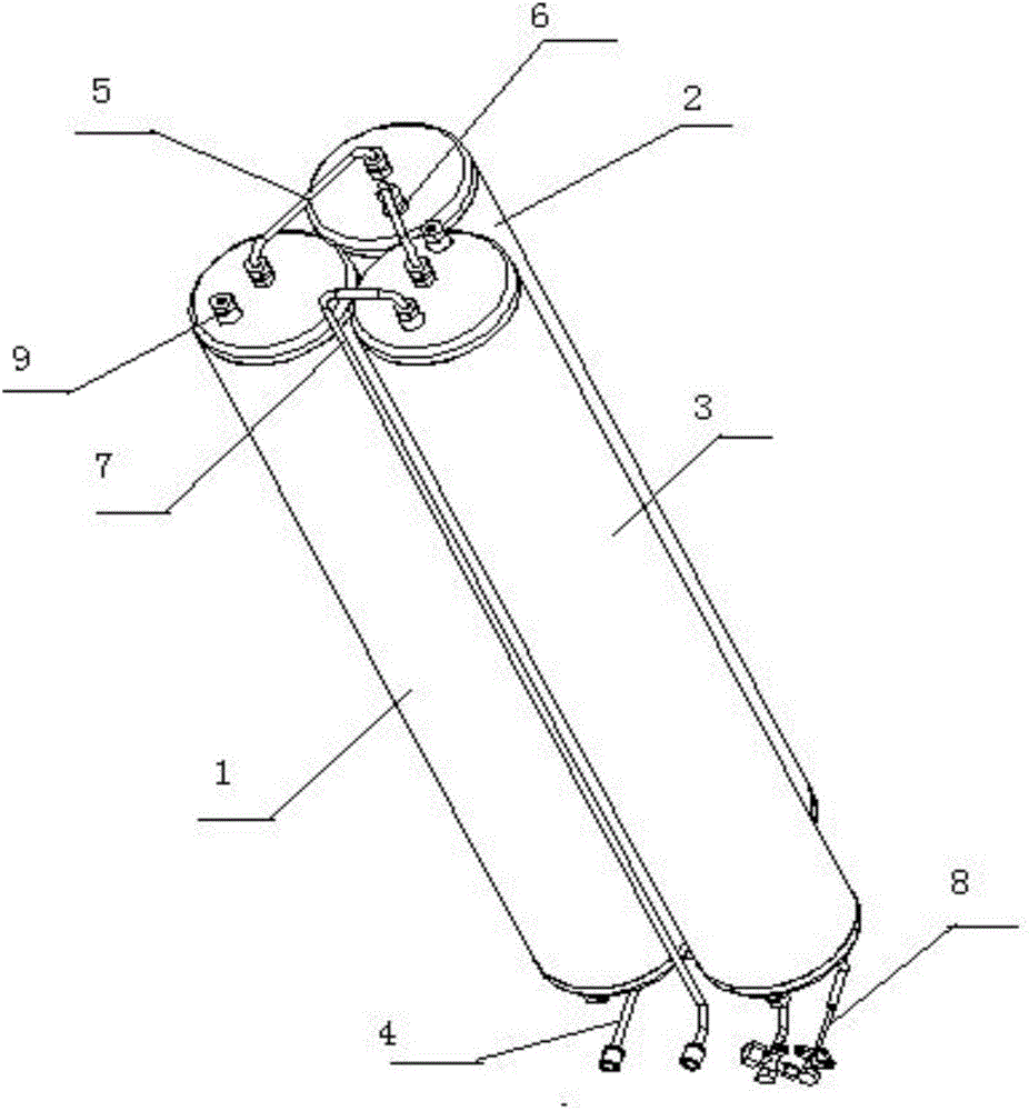 Air energy heat-pump water heater water tank and water heater thereof