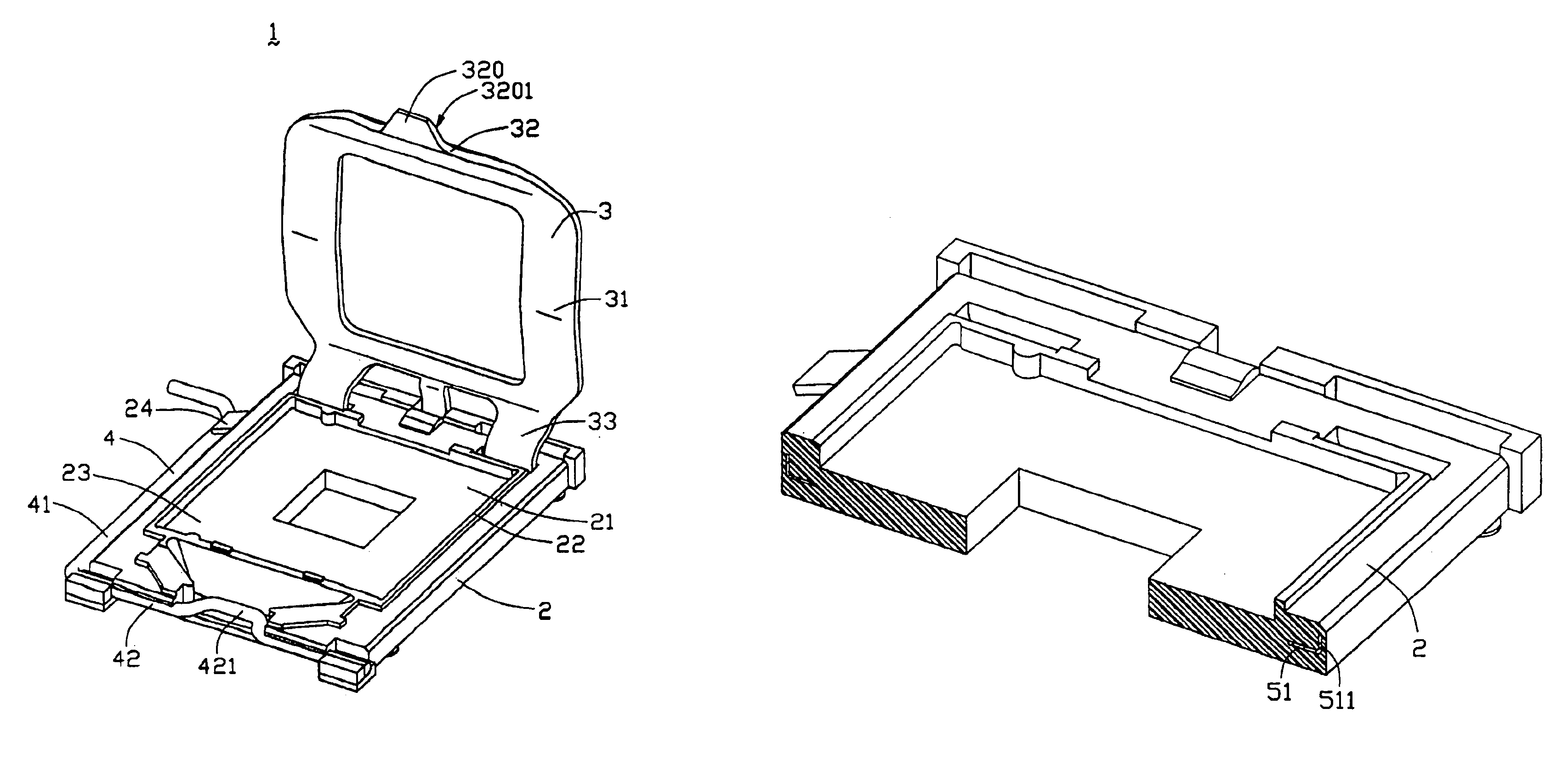 Land grid array socket with reinforcing plate