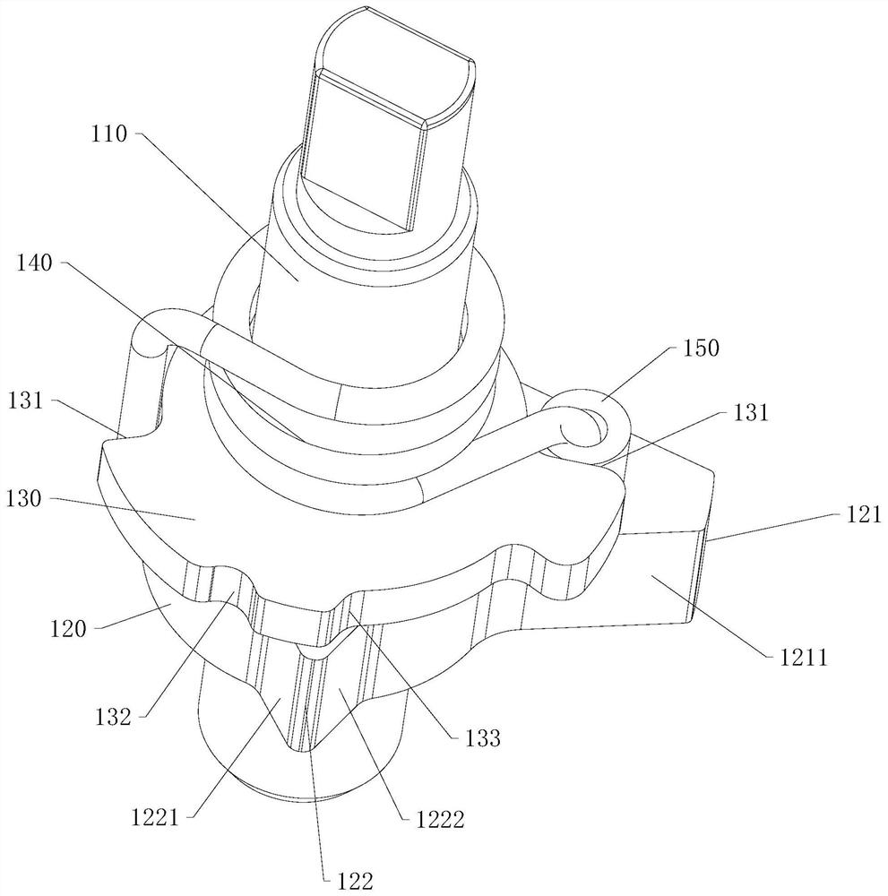 Efficient integrated motor parking mechanism and vehicle