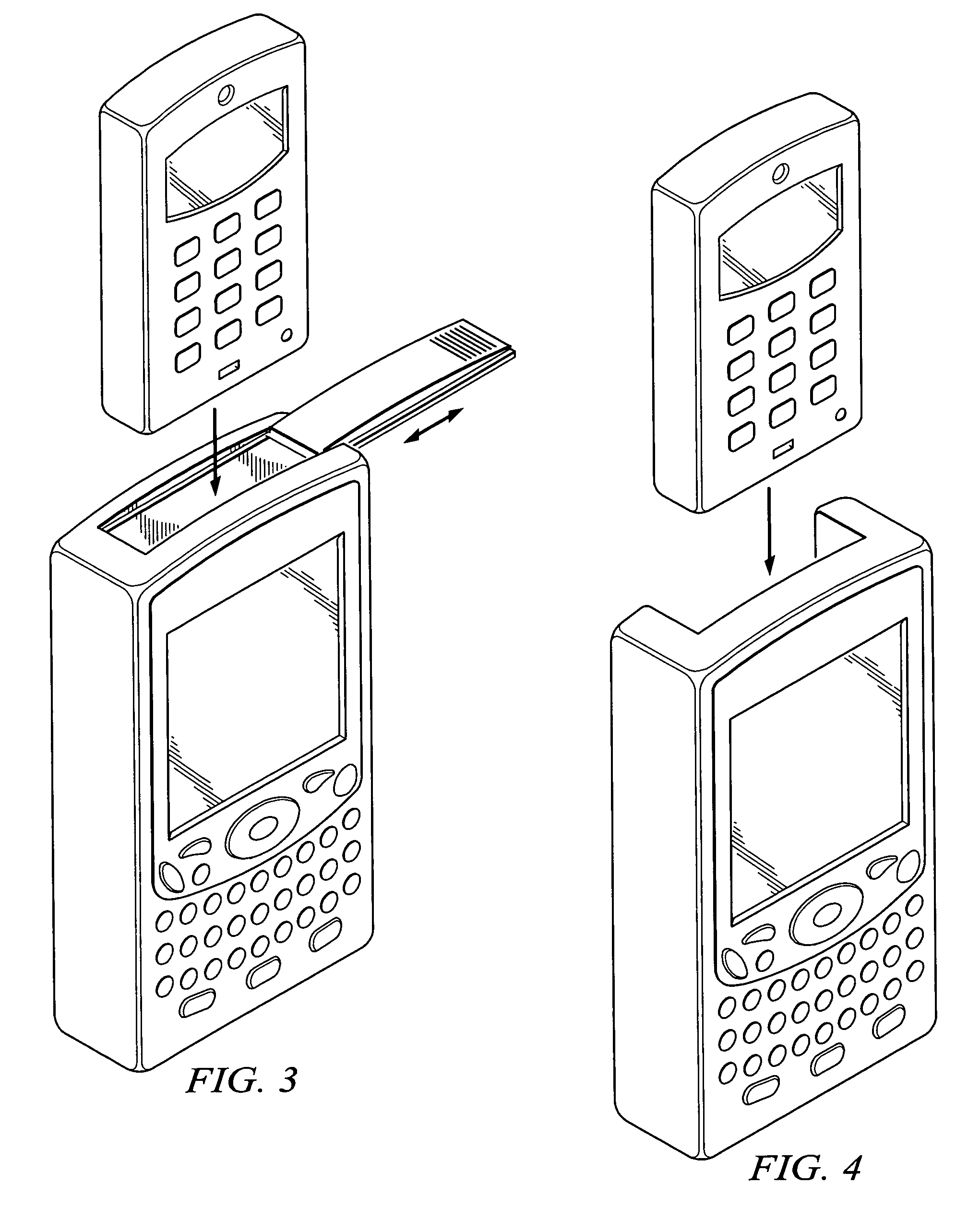 Mobile handheld electronic device with a removable cellphone