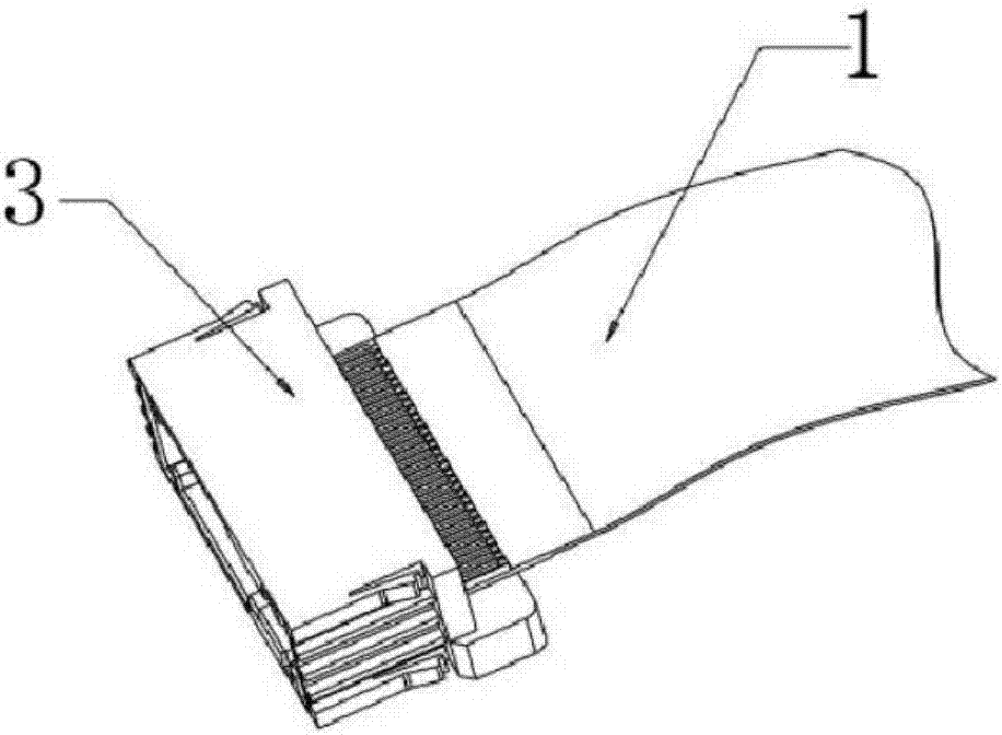 Flat wire harness for electrical connection in automobiles