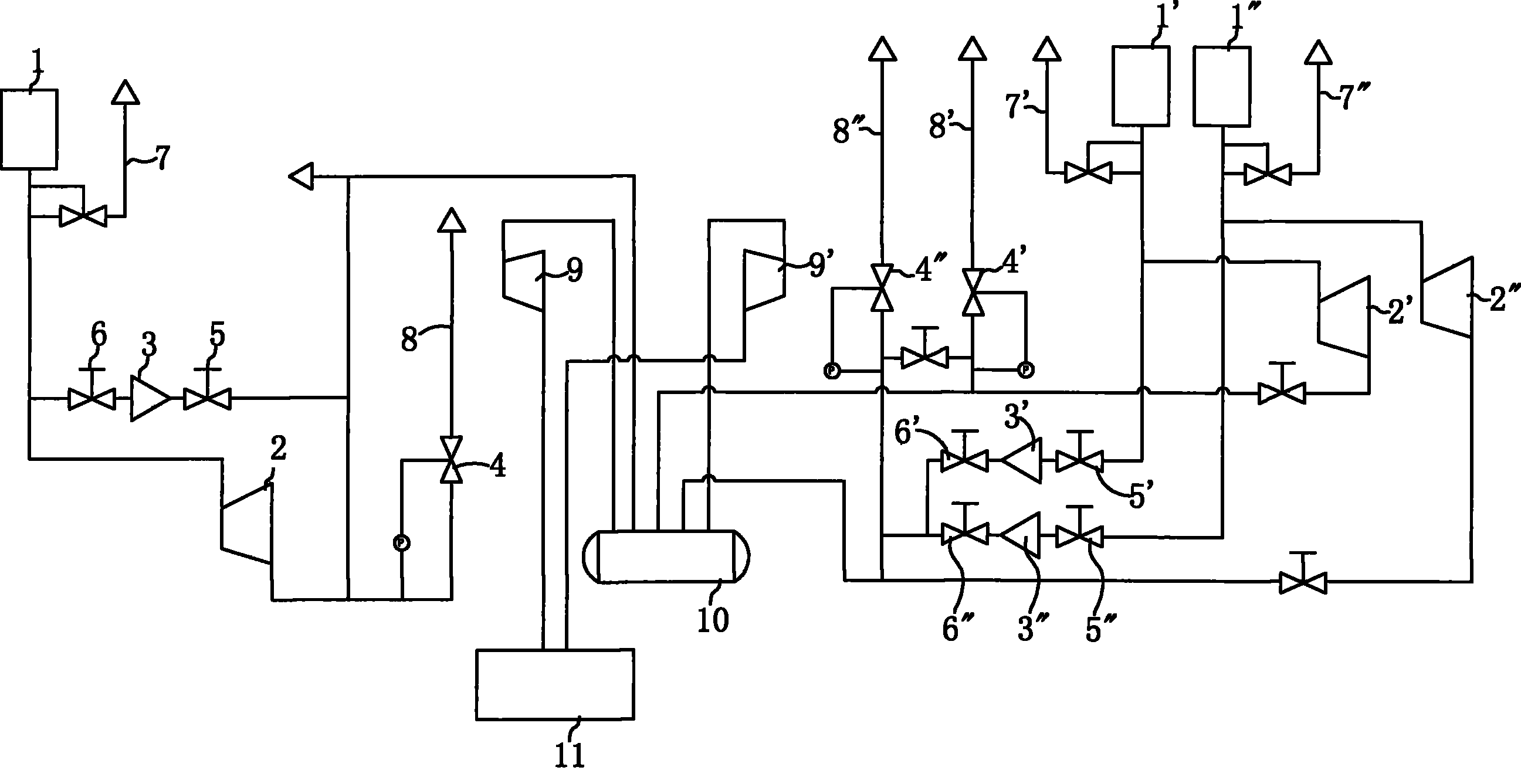 Dry quenching coke high and low voltage generation system possessing steam pressure control device