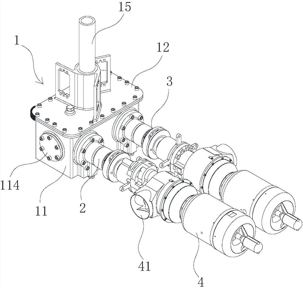 Output structure of unmanned helicopter engine adopting overrunning one-way clutches