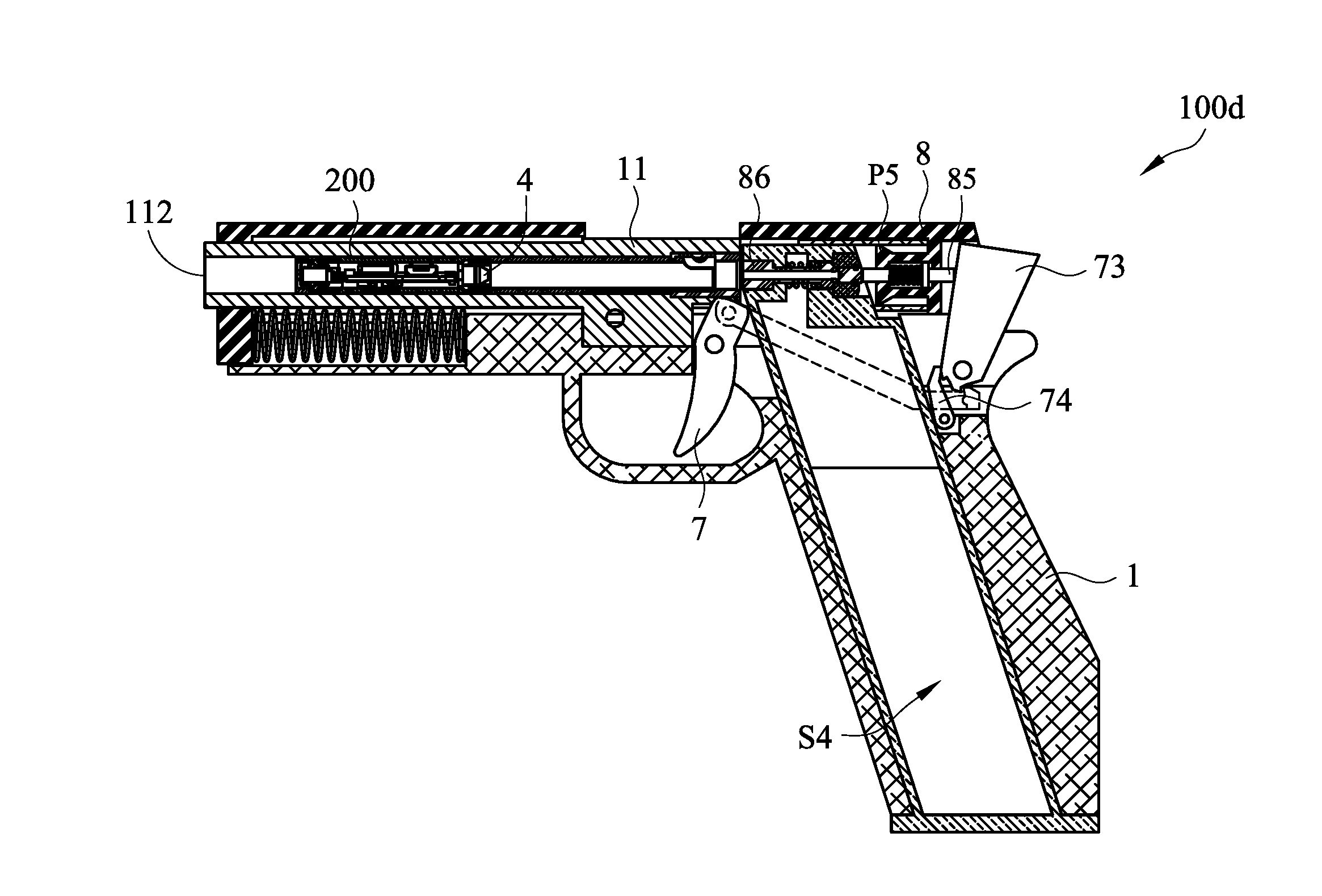 Laser mechanism and laser gun for shooting training