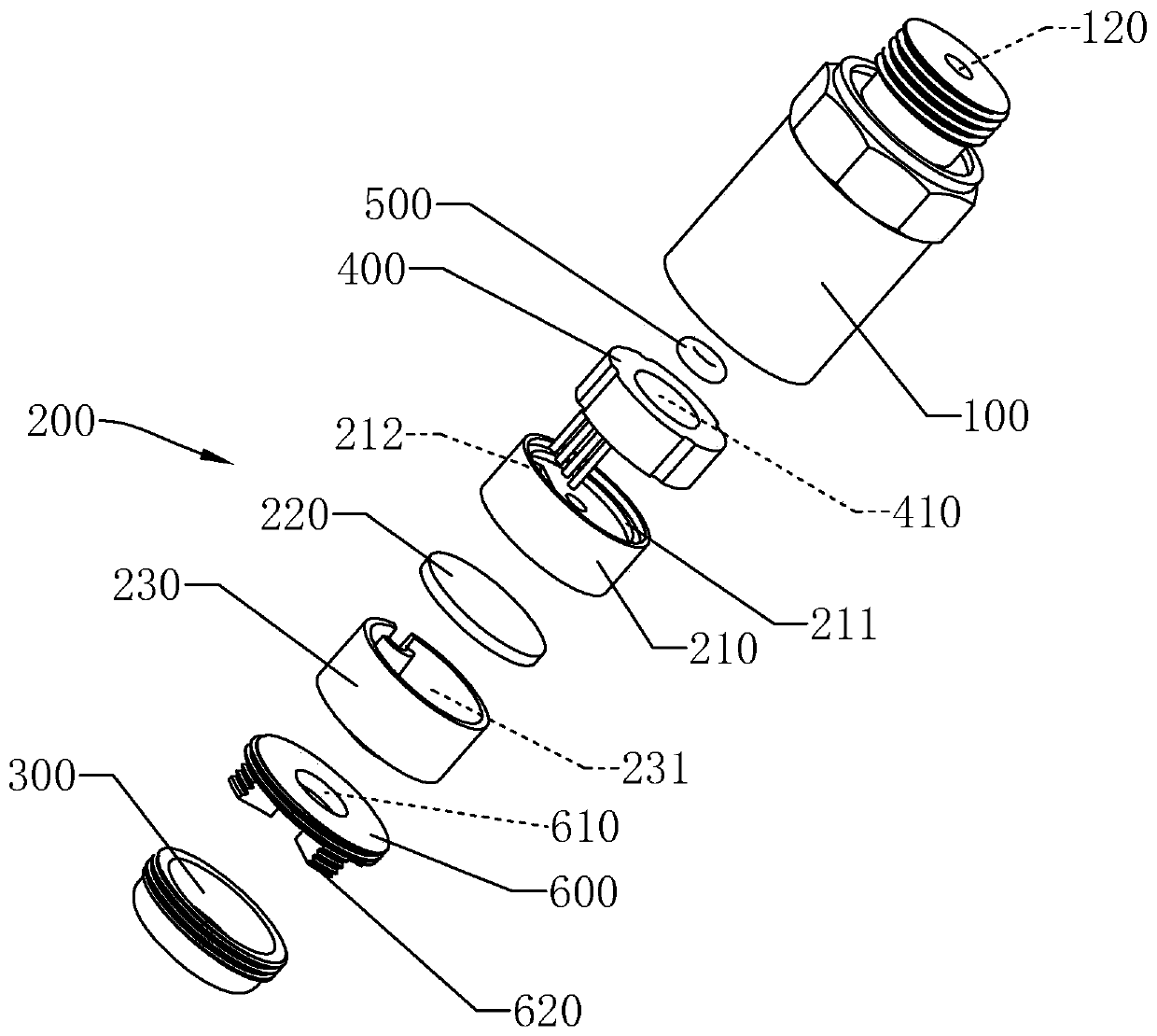 A pressure sensor for a water pump and its detection data compensation method