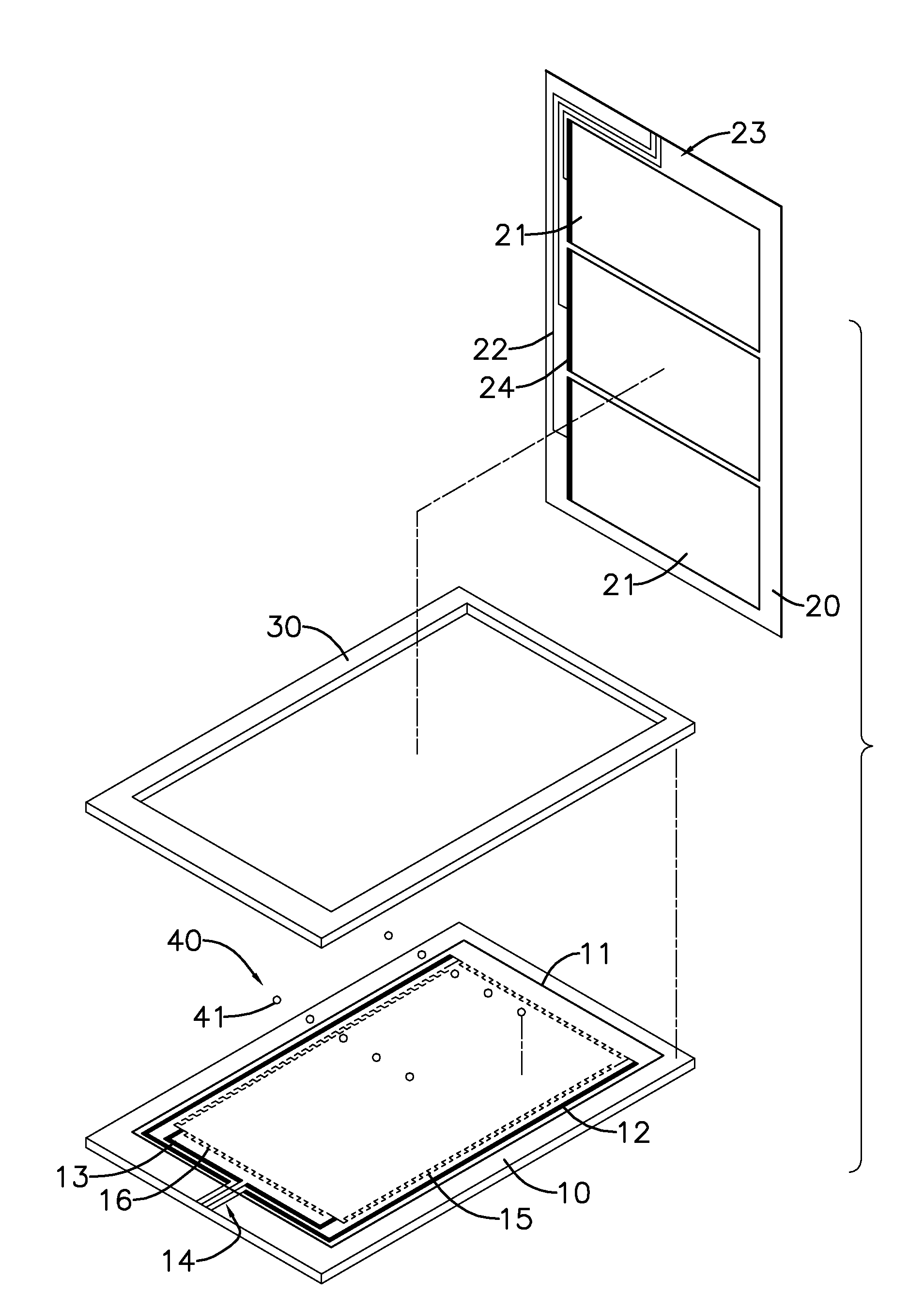 Hybrid touch panel