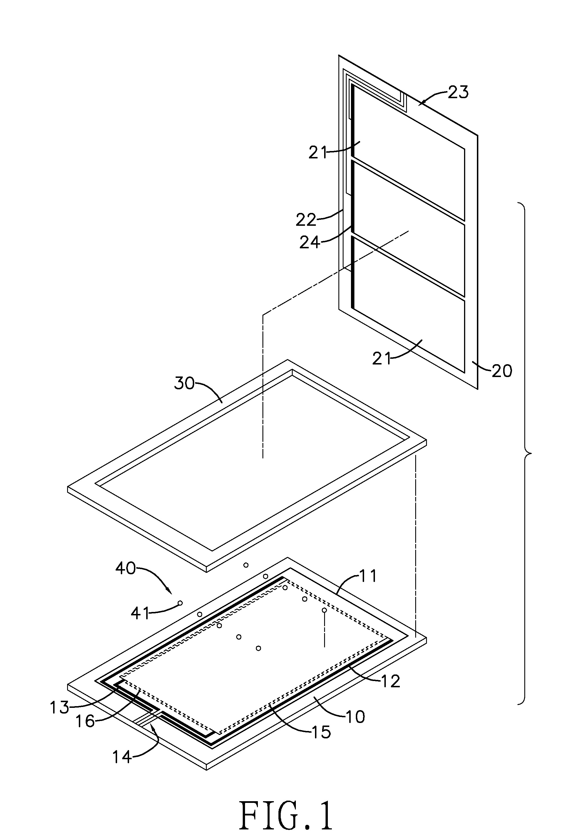 Hybrid touch panel