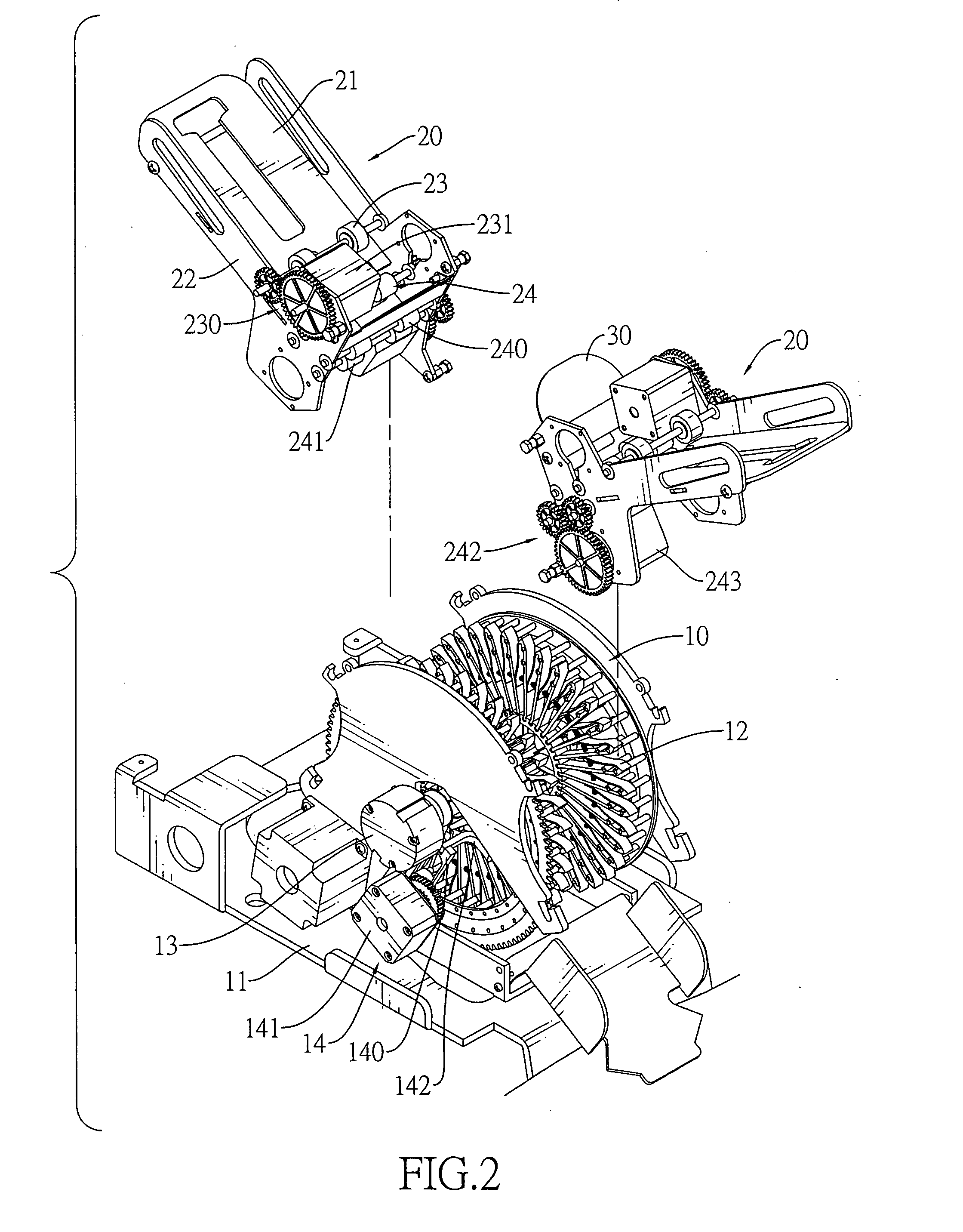 Multiple-inlet shuffling machine