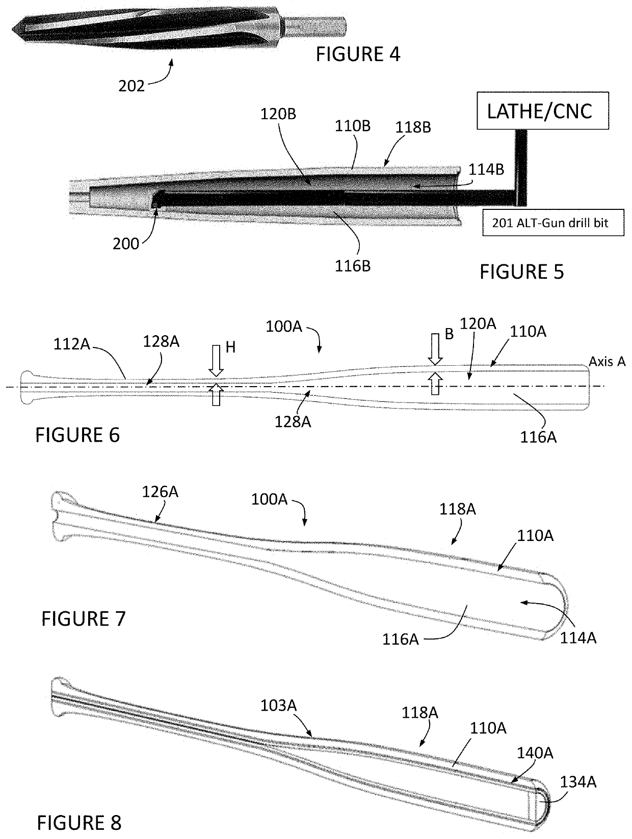 Hybrid baseball bat and construction methods