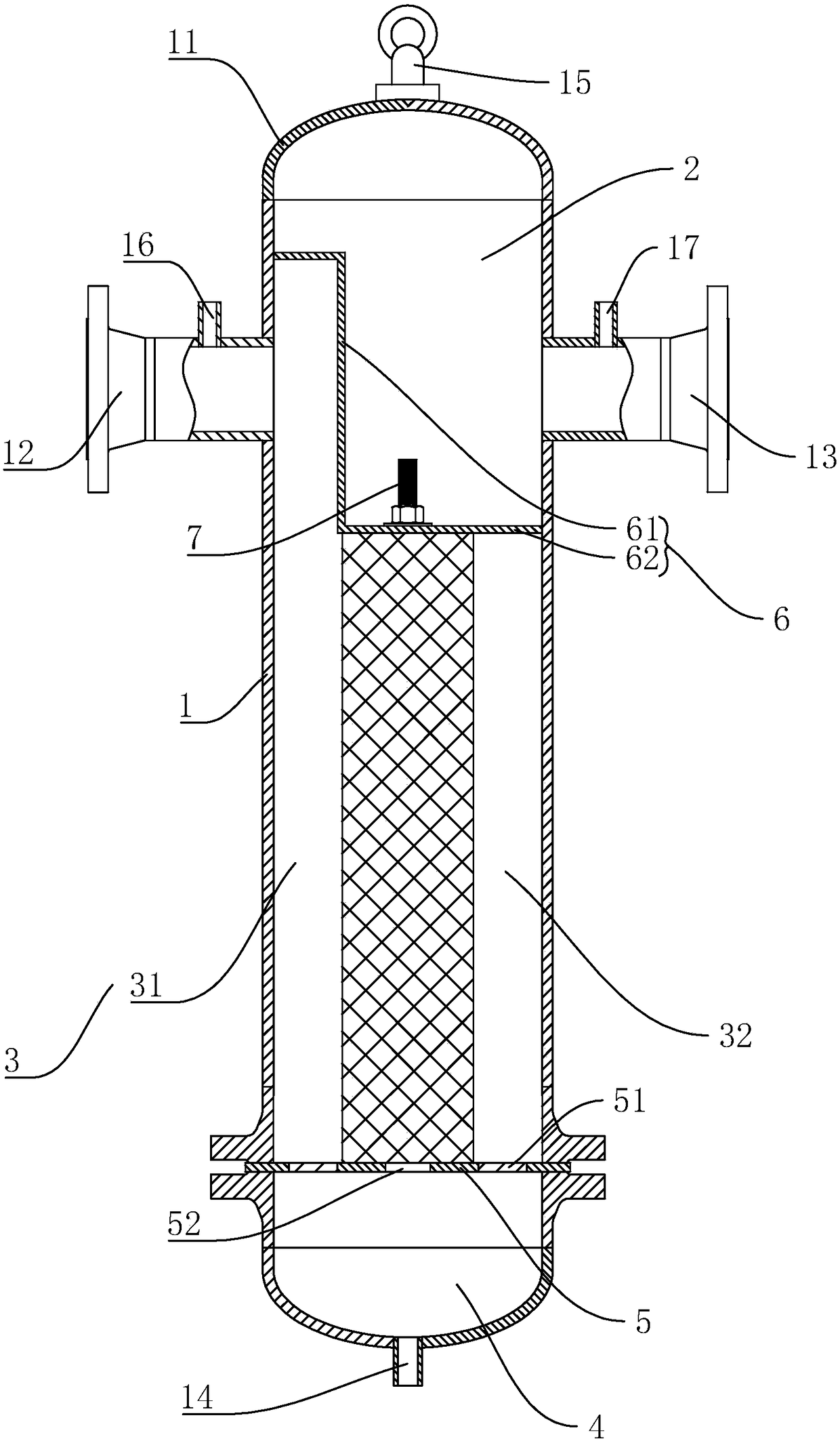 Compressed air filter