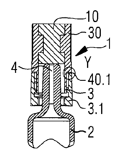 Closure element, in particular a syringe closure element for closing a distal opening of a syringe body in a sealing manner