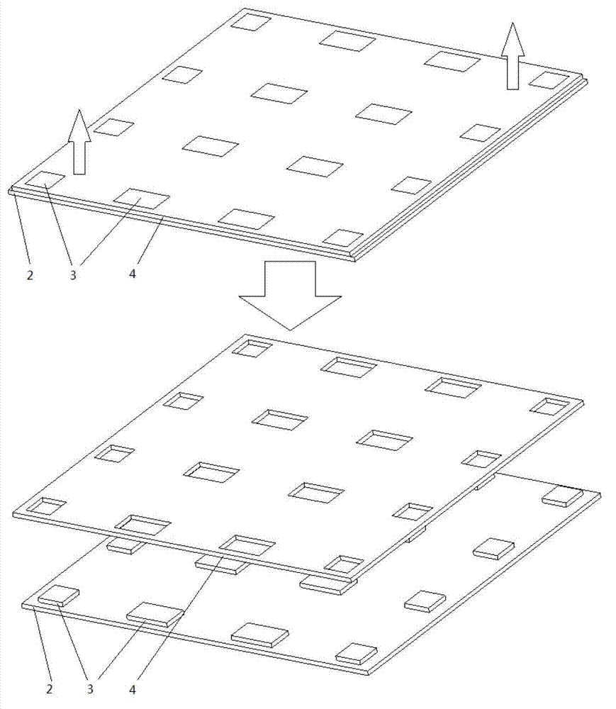 Pyramid-lattice metal sandwich plate and preparation method thereof
