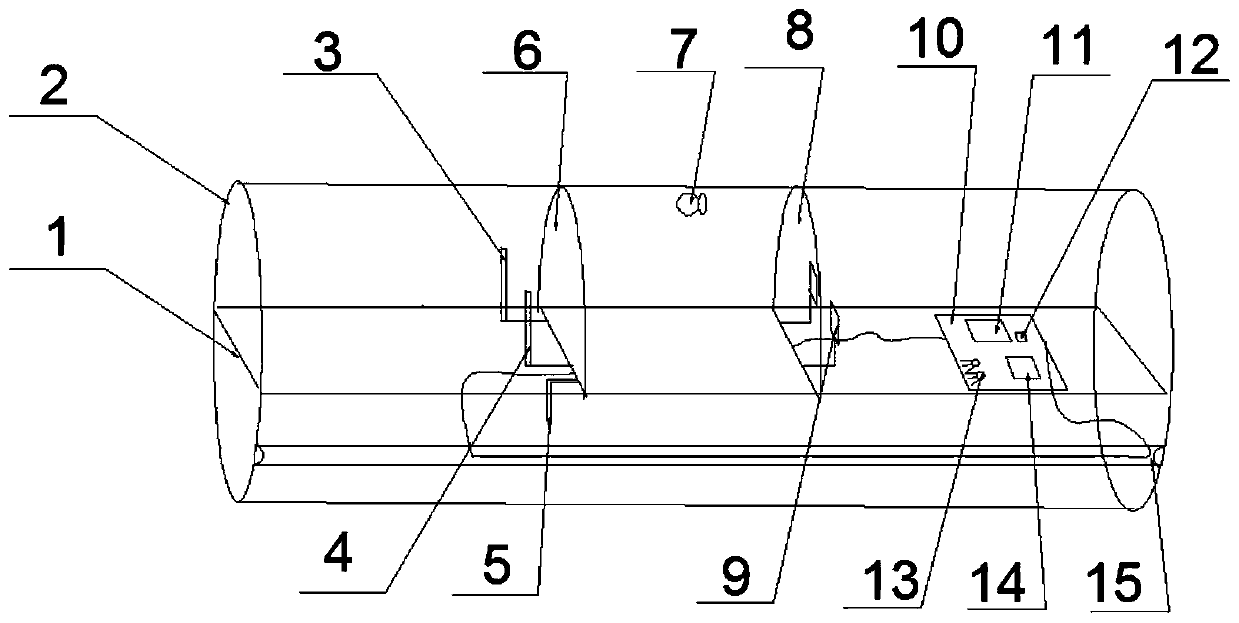 Double-light-source water quality COD detection sensor with adjustable range