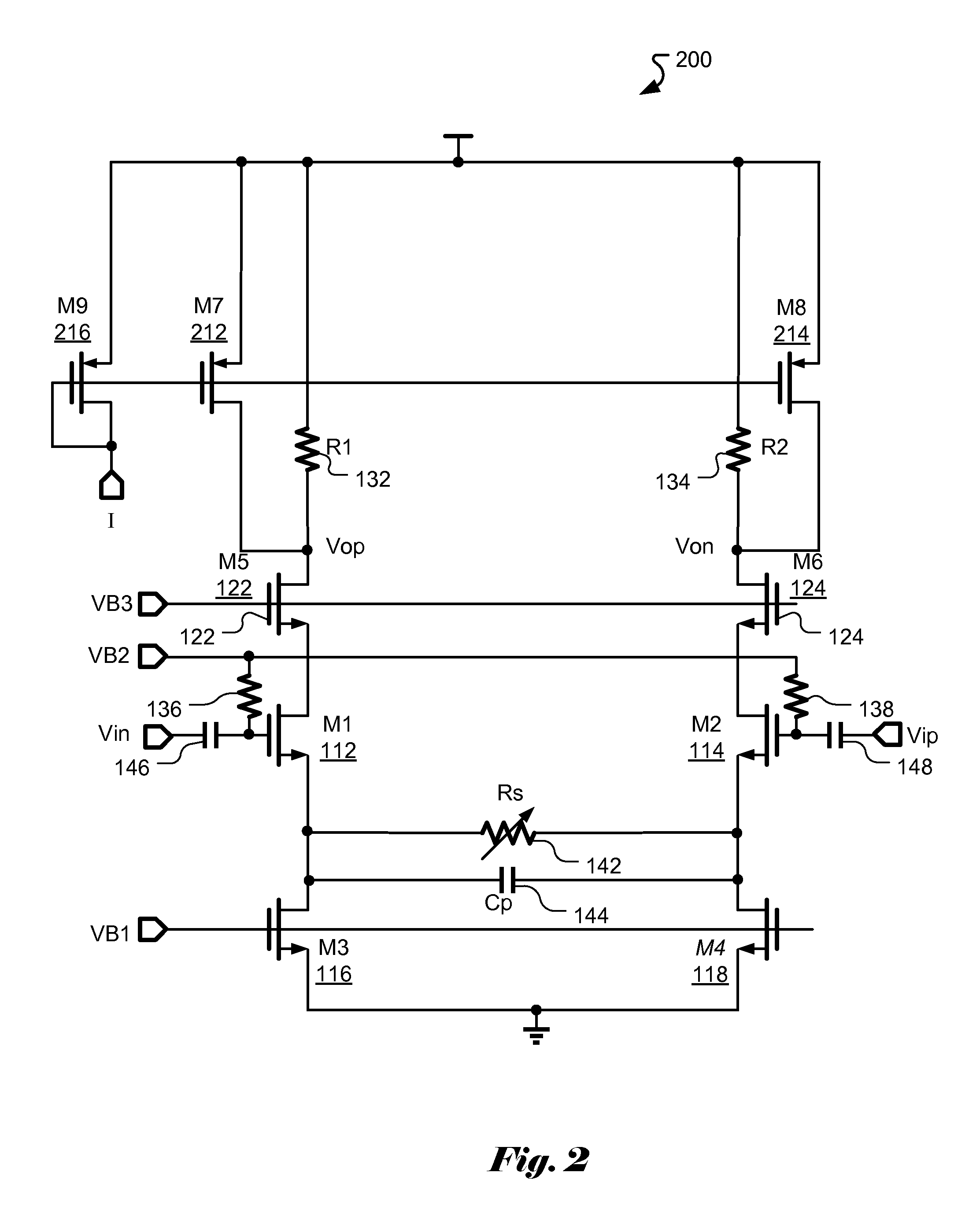 Low noise amplifier with current bleeding branch