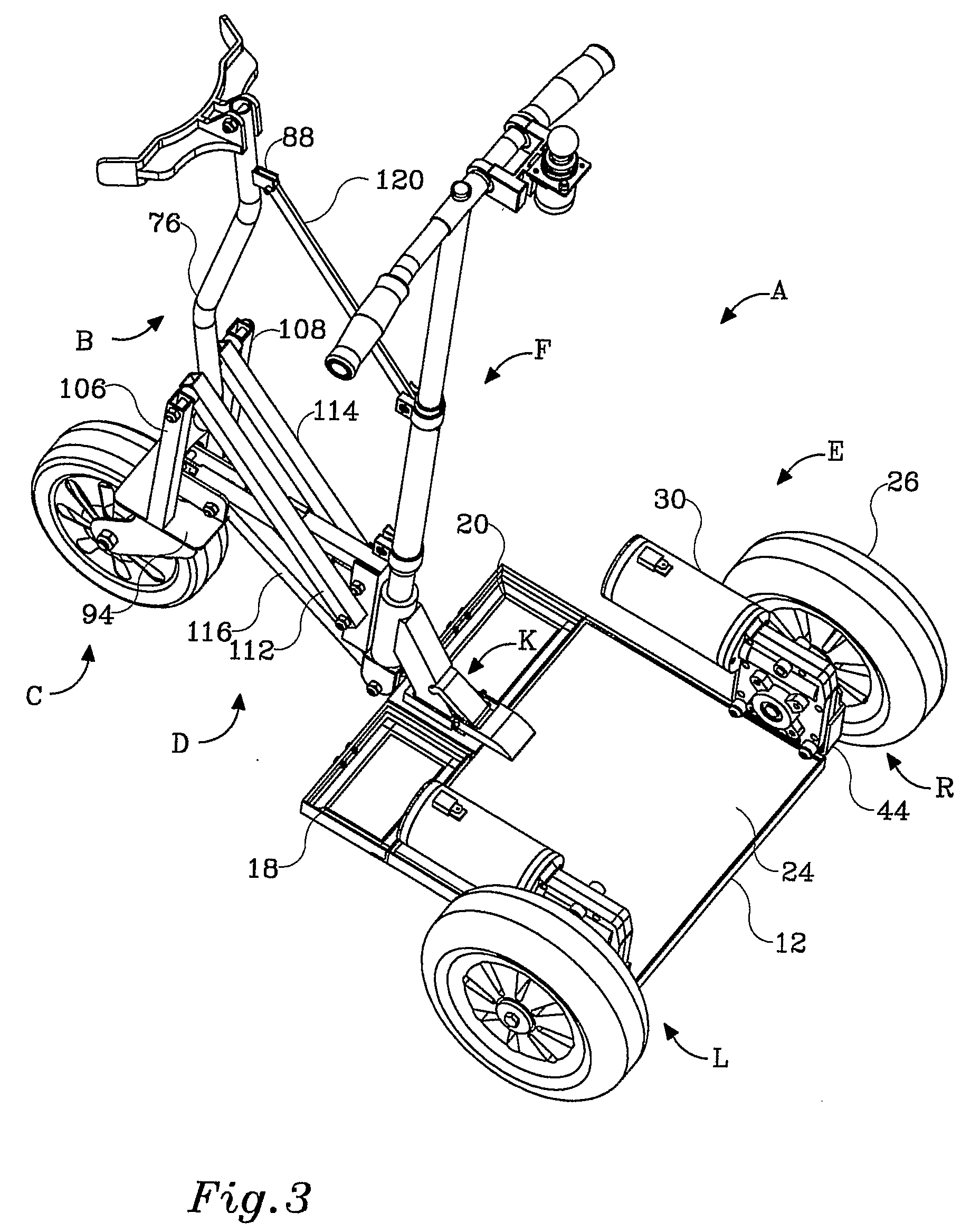 Self-Powered Vehicle With Selectable Operational Modes
