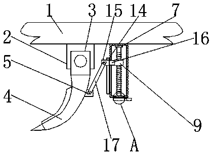 Subsoiler capable of adjusting angle of subsoiling shovel