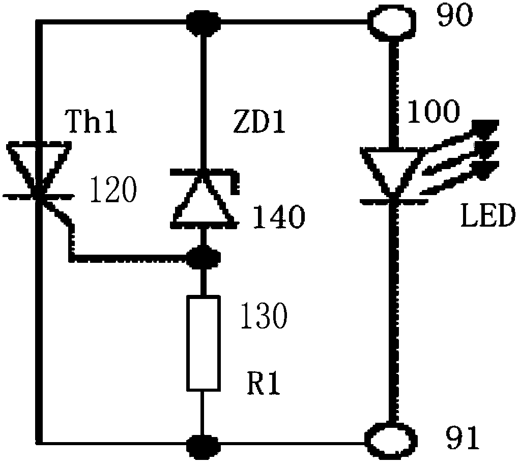 Open circuit protection circuit, open circuit protection method and lighting device