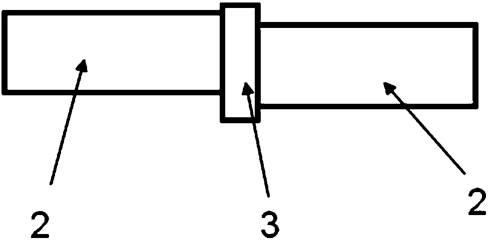 Rectangular waveguide staggered transmission line