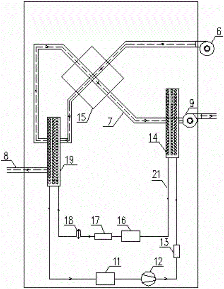 Continuous deep dewatering and low temperature drying cooperation method for sludge