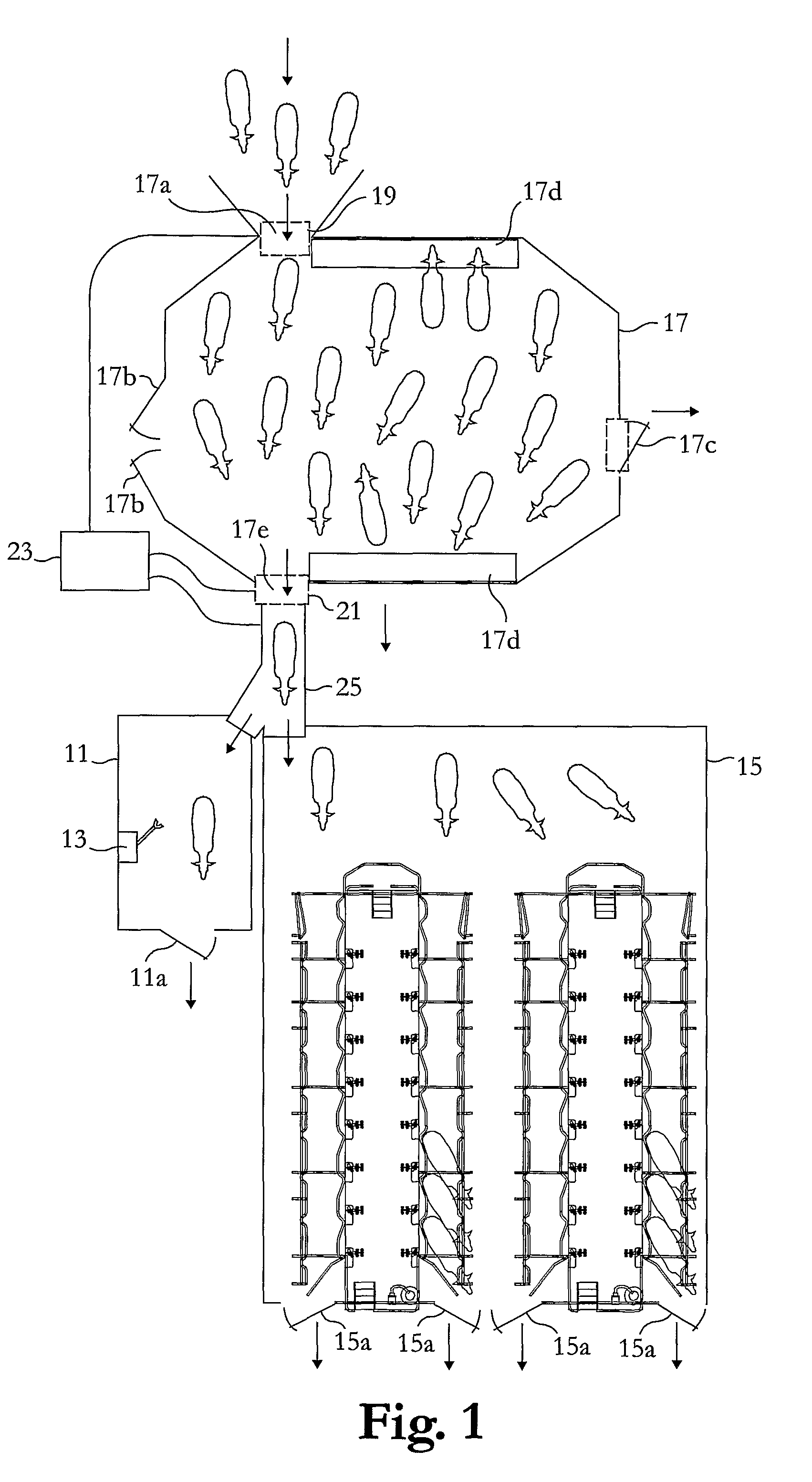 Arrangement and method for milking a plurality of milking animals