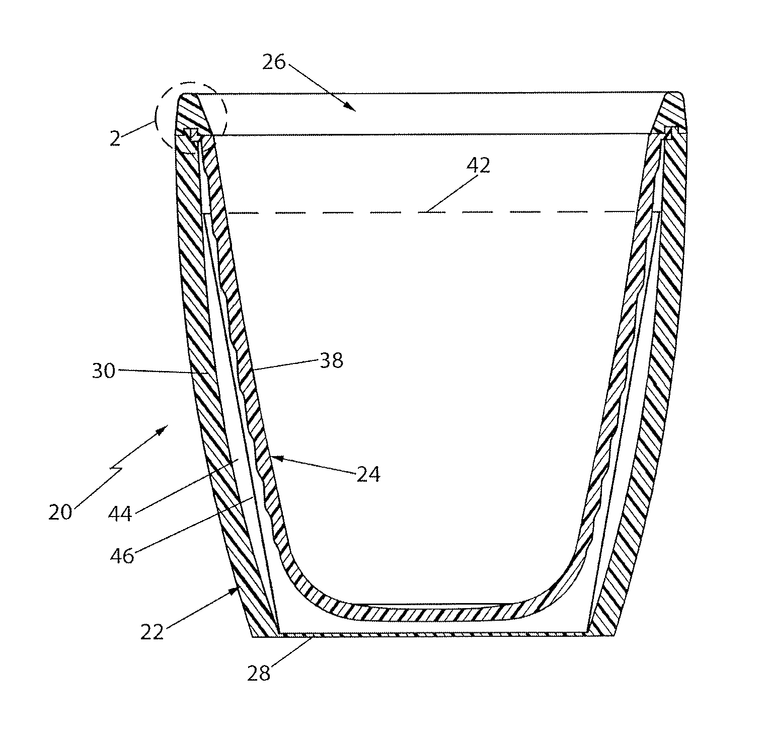 Insulated double walled drinking vessel and method of making the same