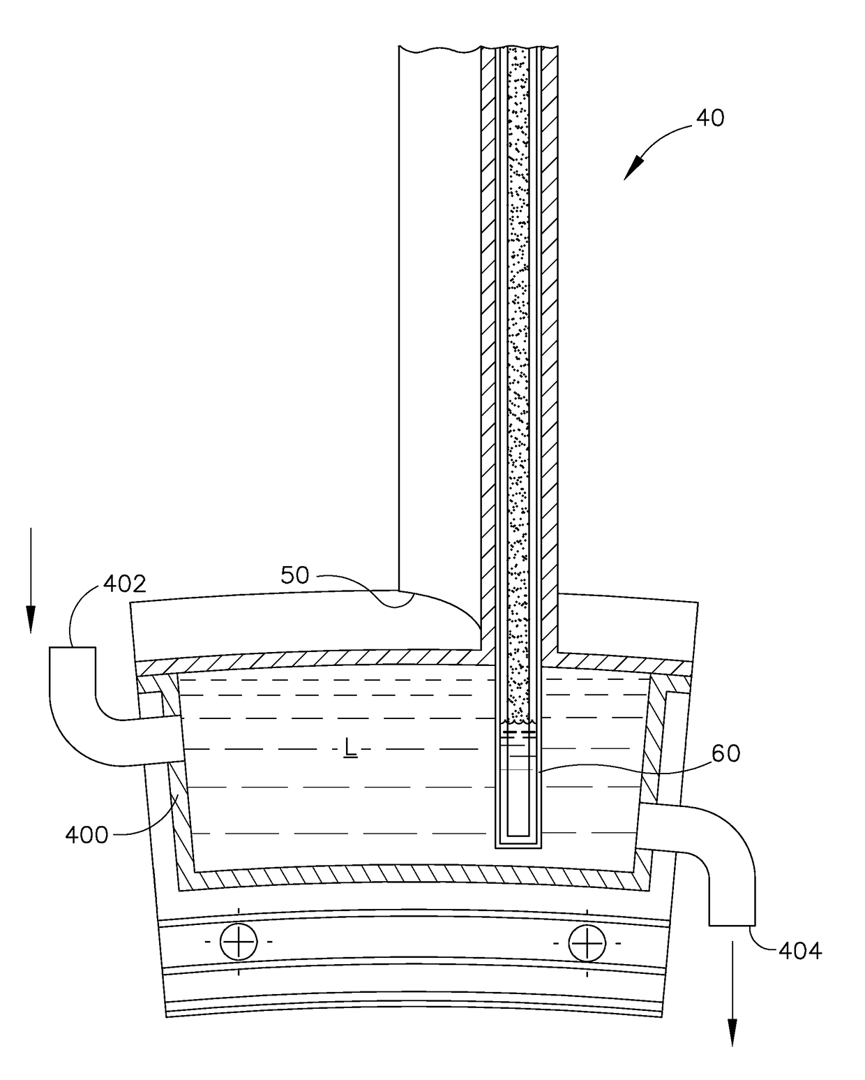 Gas turbine engine component with integrated heat pipe