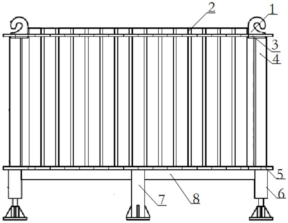 A storage rack for spent fuel assemblies