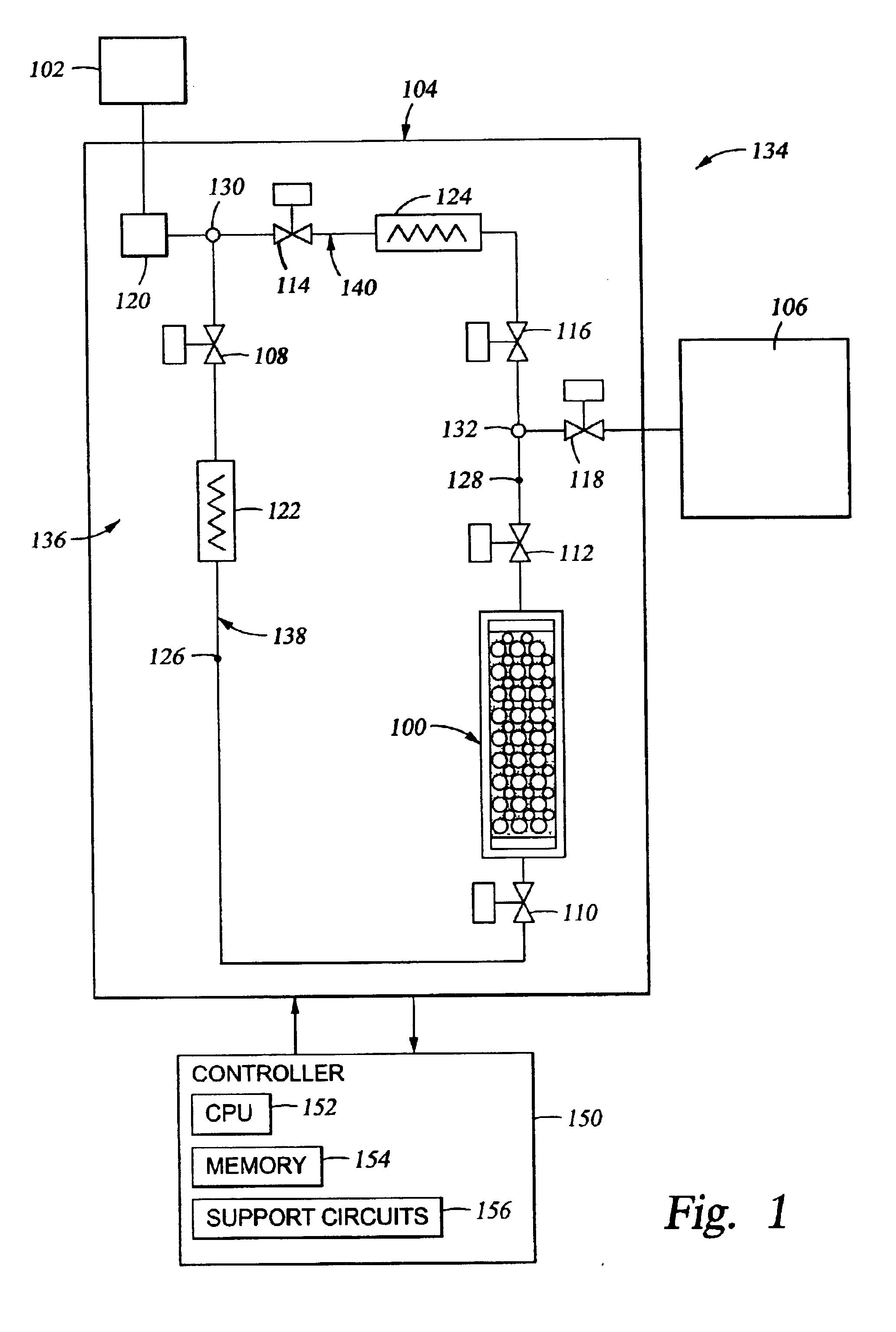 Method and apparatus for generating gas to a processing chamber